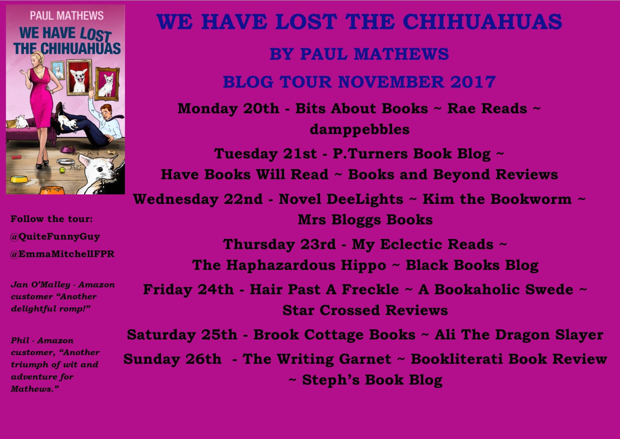 Blog Tour: We Have Lost the Chihuahuas