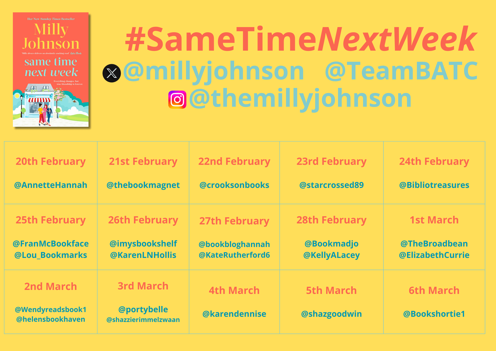 Blog Tour Review: Same Time Next Week
